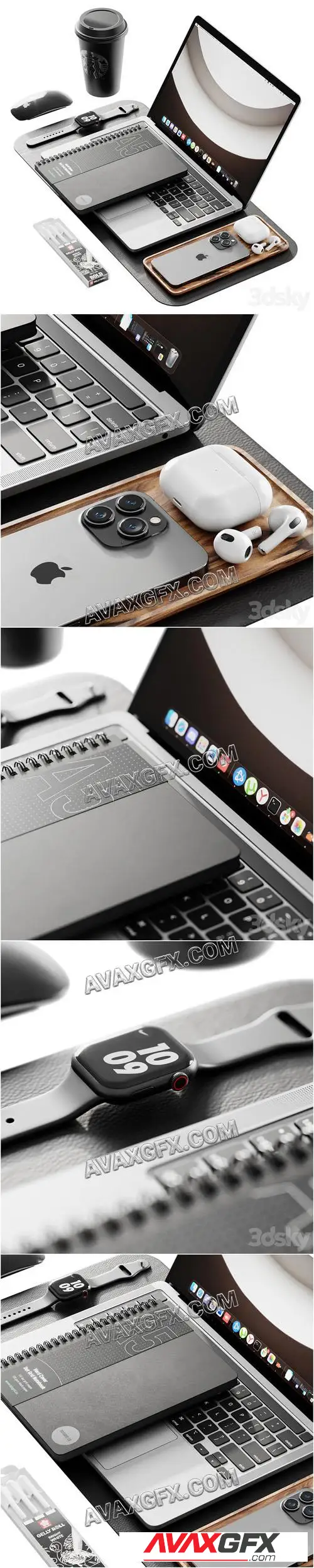 Apple Set 5 - 3D Model