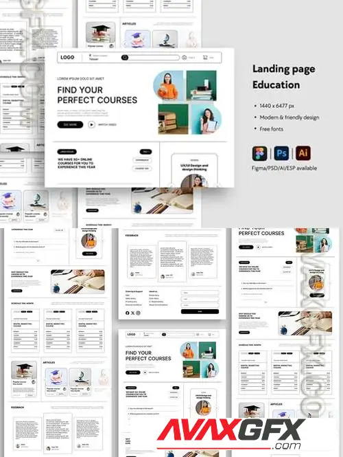 Education Center Website Landing Page LGH6BU8