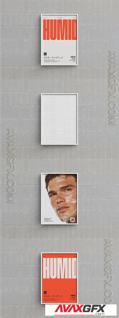 Modern Poster Frame Mockup HP5ZVS6