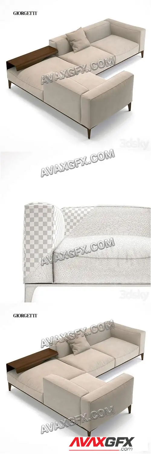 Giorgetti aton corner - 3D Model