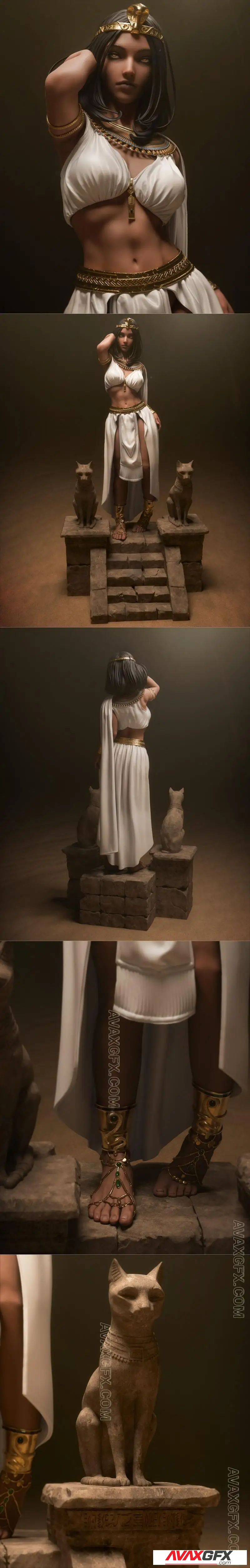 CA 3D Studios – Cleopatra - STL 3D Model