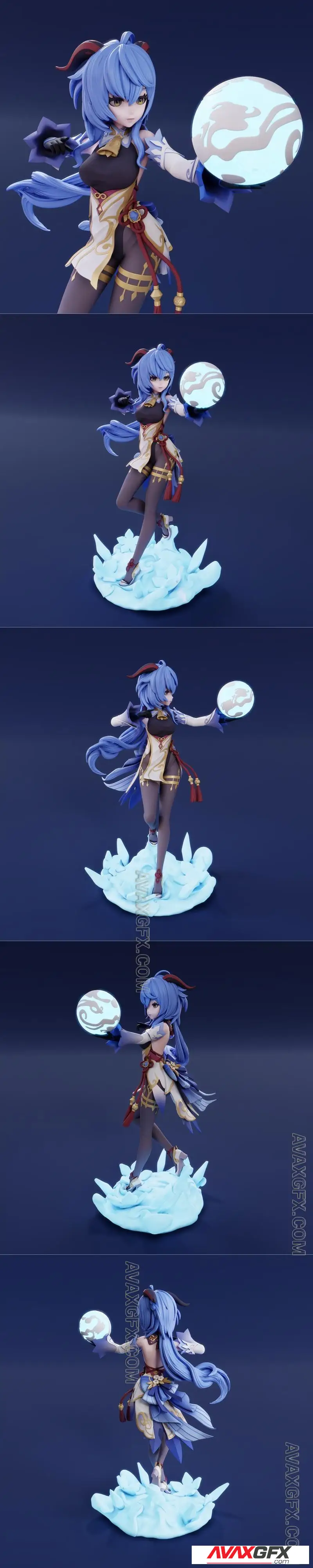 Funservice - Genshin Impact - Ganyu - STL 3D Model