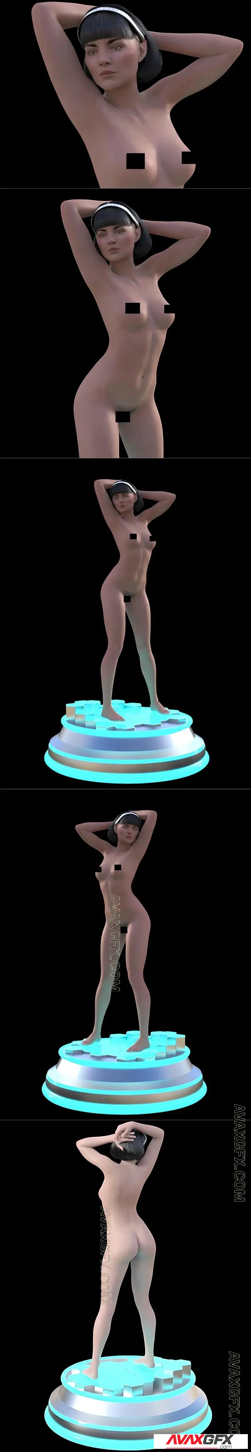 Lt Valeris On Pedastal - STL 3D Model