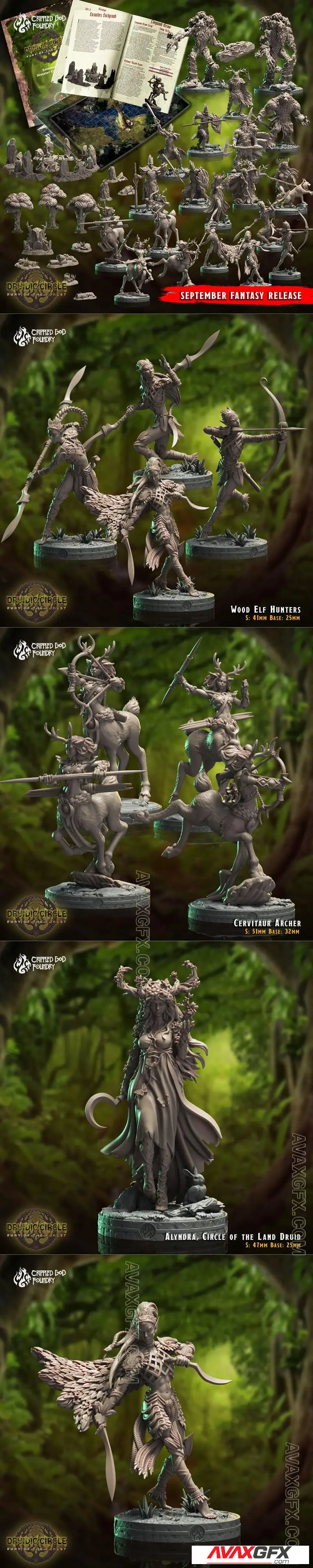 Crippled God Foundry - Druidic Circle - STL 3D Model
