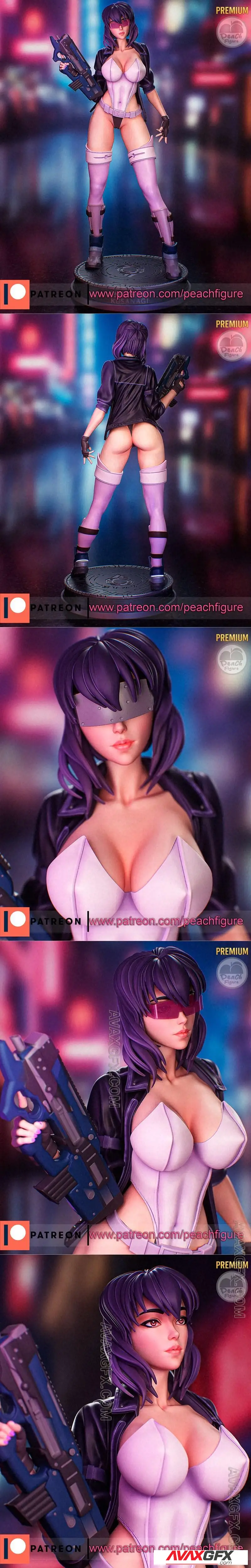 Peach Figure - Ghost in the Shell - Motoko Kusanagi - STL 3D Model