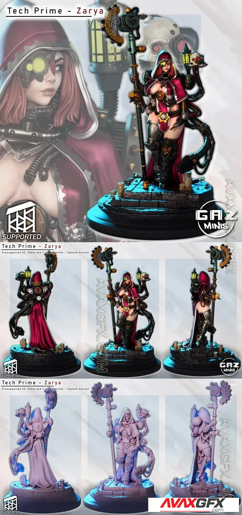 Gaz Minis - Tech Prime Zarya - STL 3D Model
