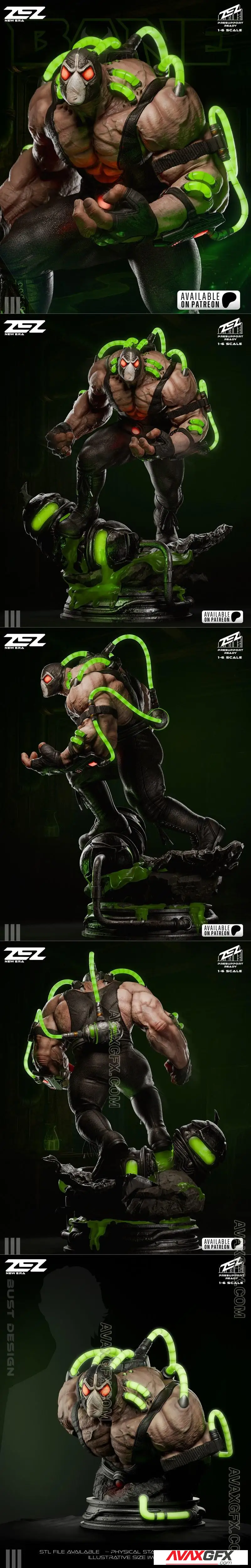 ZEZ Studio - Bane Statue and Bust - STL 3D Model