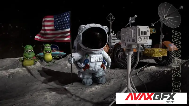 Apollo 15 Selfy - STL 3D Model