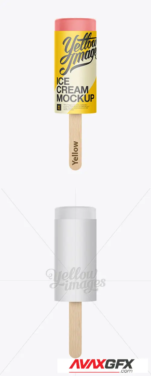 Popsicle w/ Wooden Stick Mockup 11668 TIF