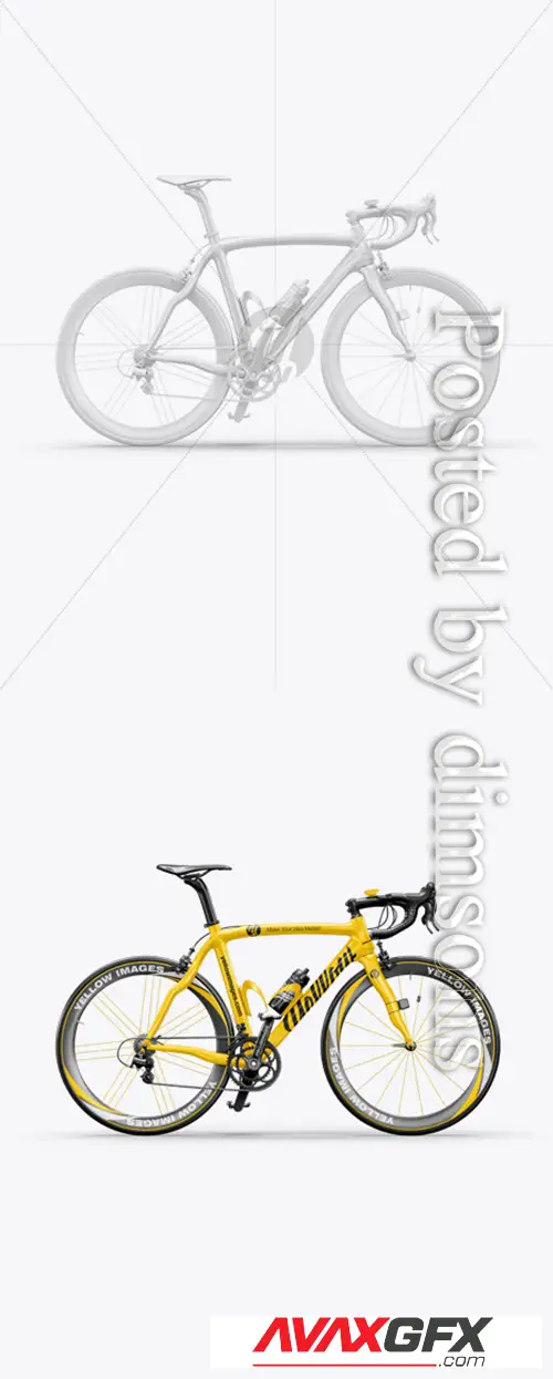 Road Bicycle Mockup - Right Side View 35535