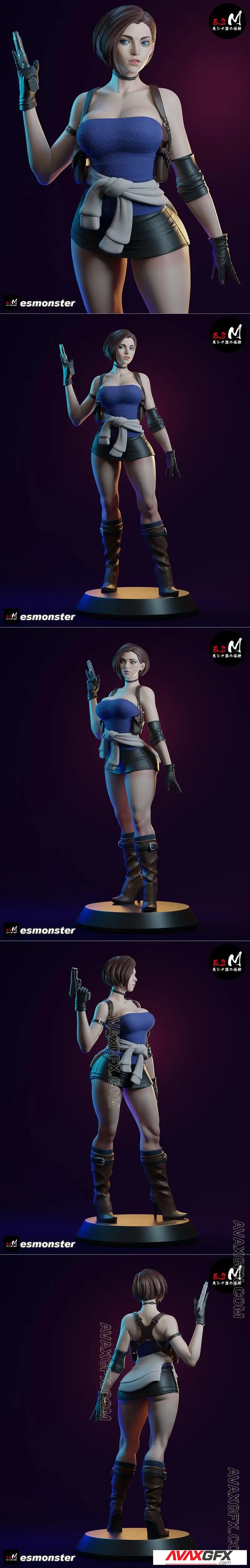E.S Monster - Jill Valentine - STL 3D Model