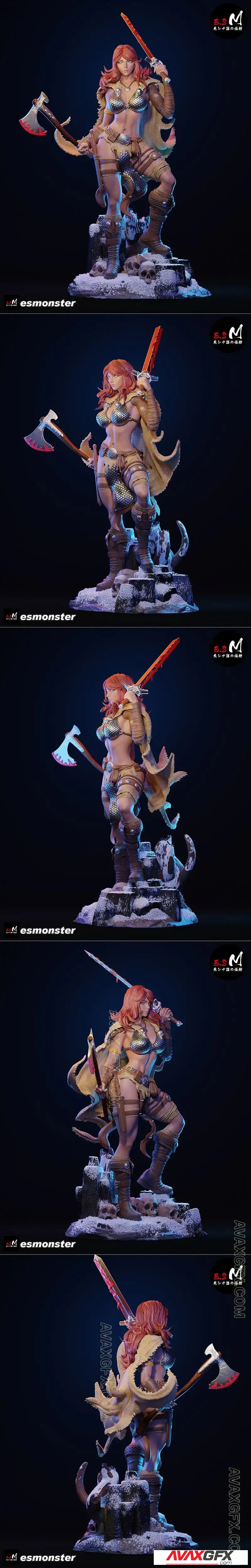 E.S Monster - Red Sonja - STL 3D Model