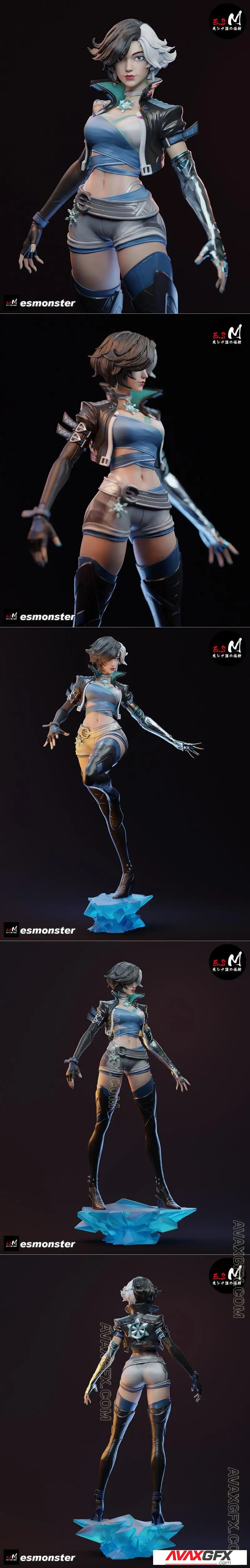 E.S Monster - Luna Snow - STL 3D Model