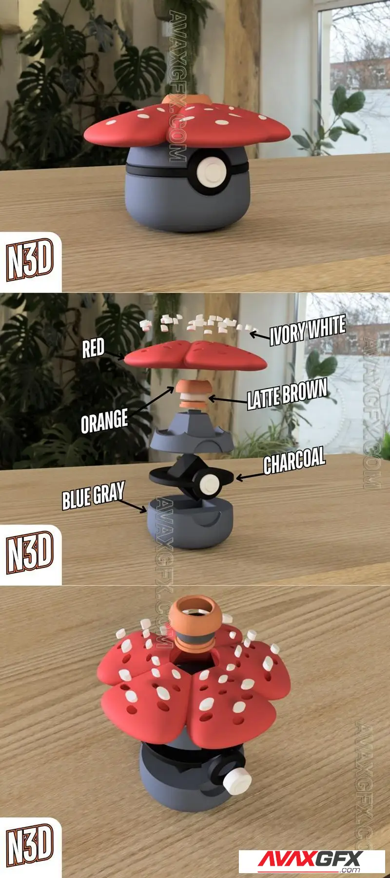 Vileplume - STL 3D Model
