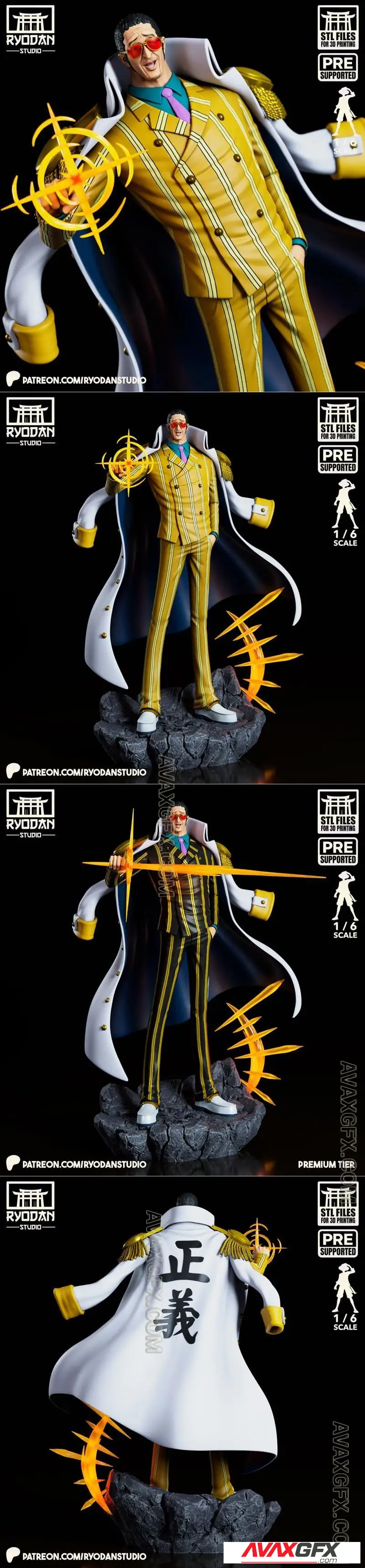Ryodan Studio - Kizaru - One Piece - STL 3D Model