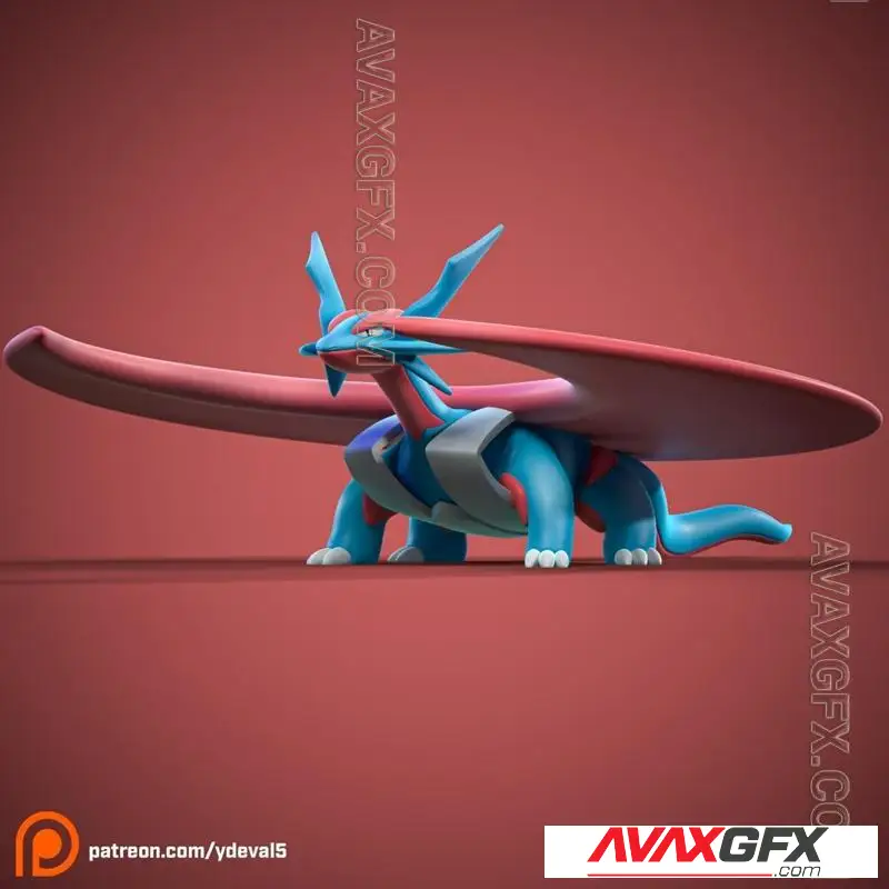 Mega Salamence - STL 3D Model