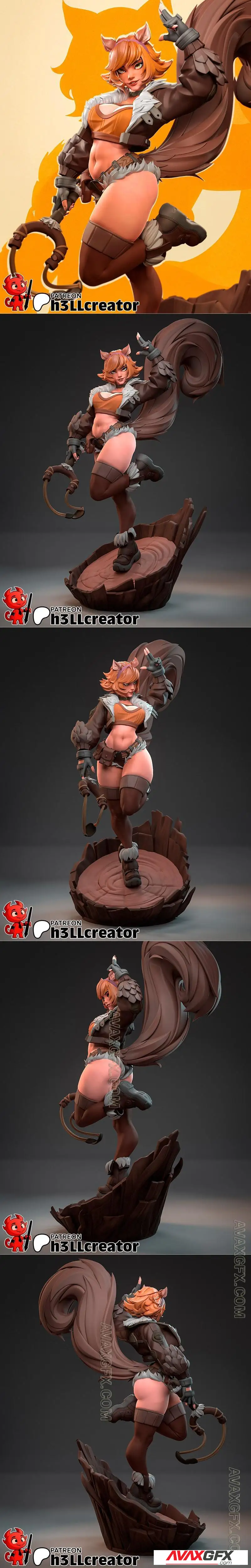 H3LL Creator - Marvel - Squirrel Girl - STL 3D Model