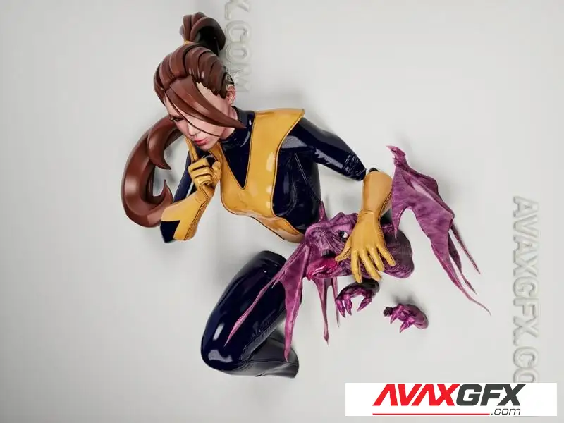 Kitty Pryde X-Men By Gabriel Risco - STL 3D Model