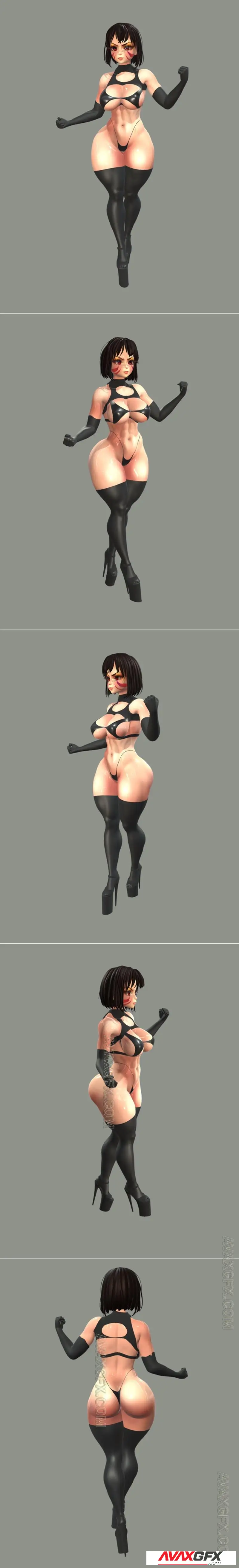 Girl Outfit - STL 3D Model