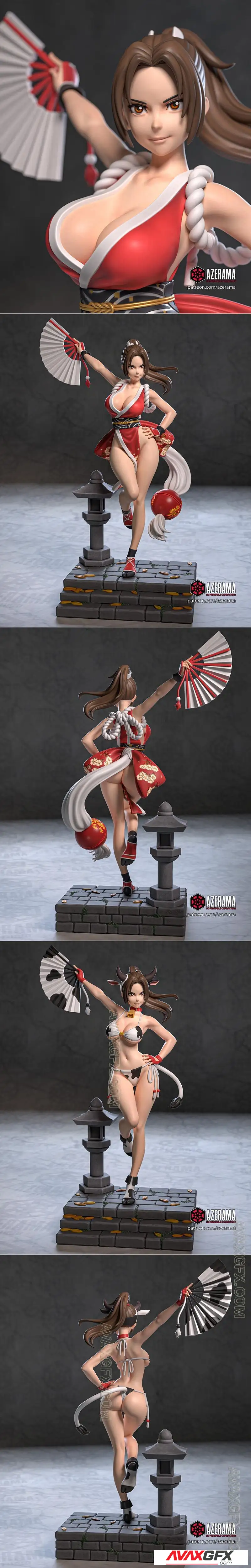 Azerama - King of Fighters - Mai Shiranui - STL 3D Model