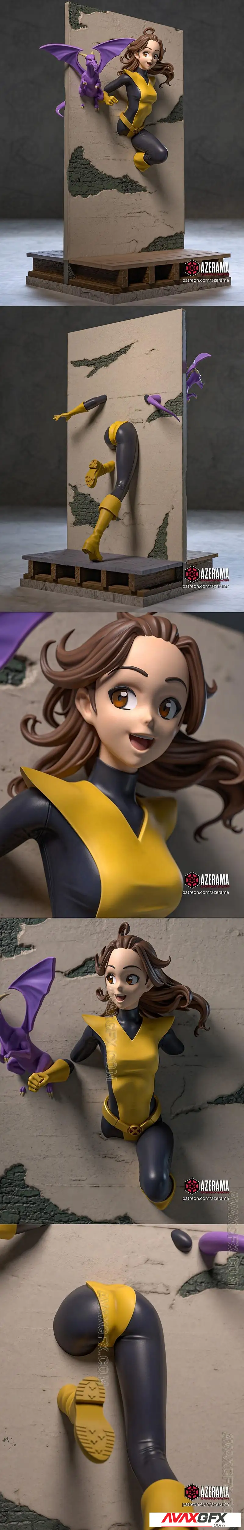 Azerama - Marvel - Kitty Pryde - STL 3D Model