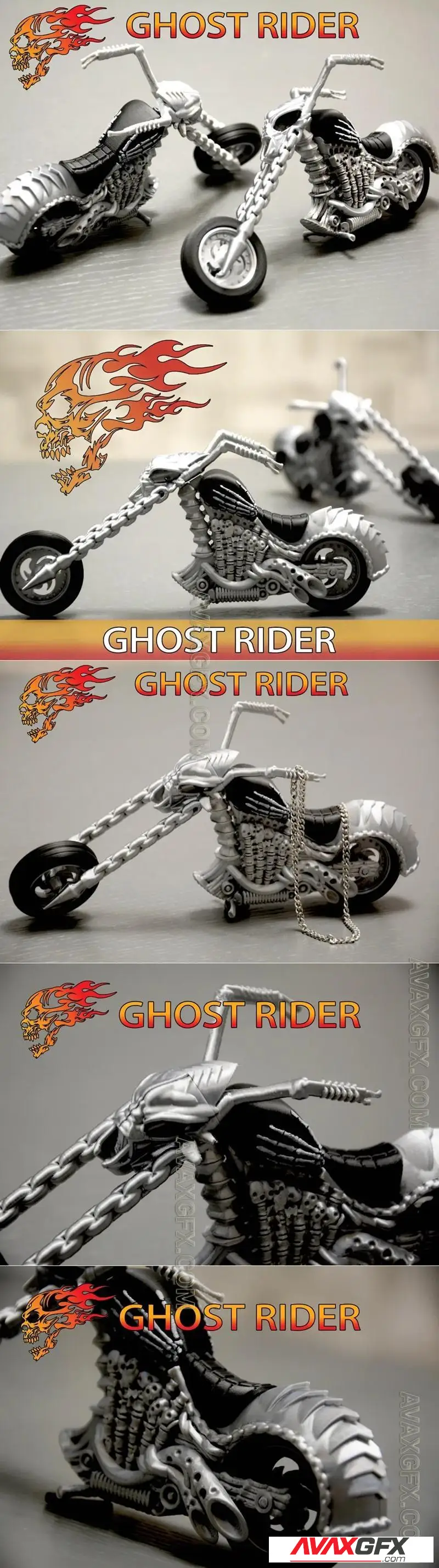 Ghost Rider's motorcycle - STL 3D Model