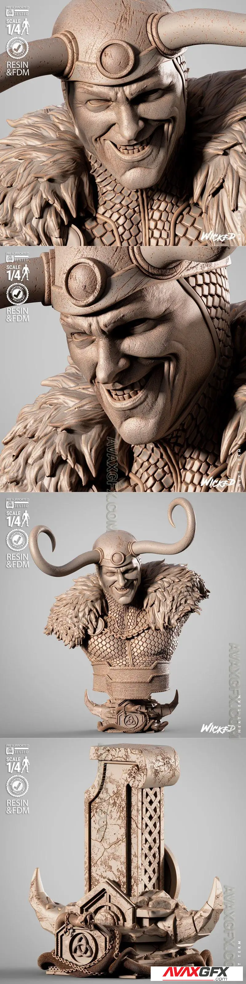 WICKED - Loki 2025 Portrait Bust - STL 3D Model