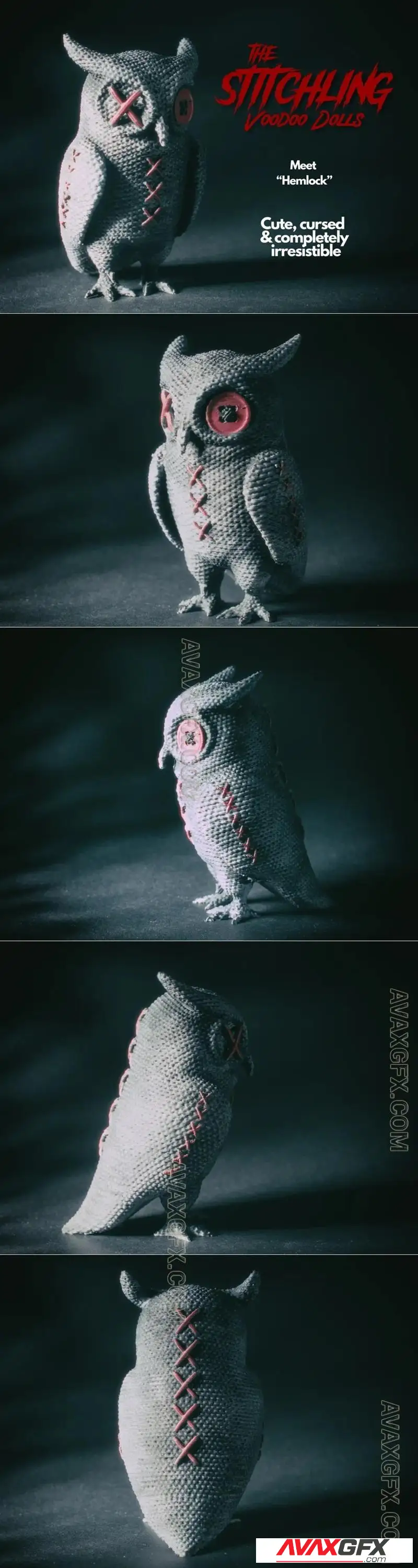 The Stitchling Voodoo Dolls - Hemlock - STL 3D Model