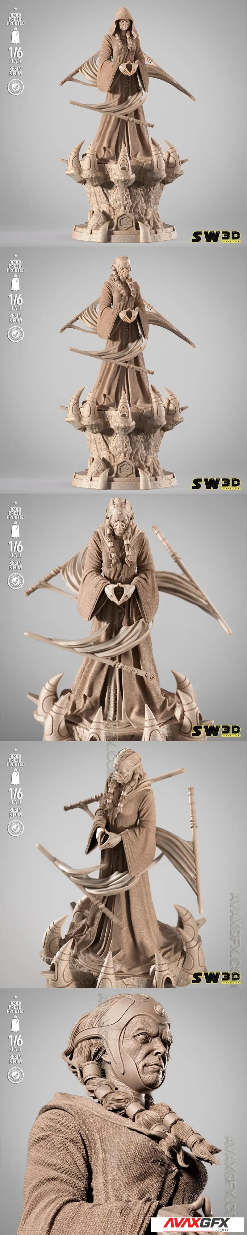 SW3D - Darth Traya Sculpture - STL 3D Model