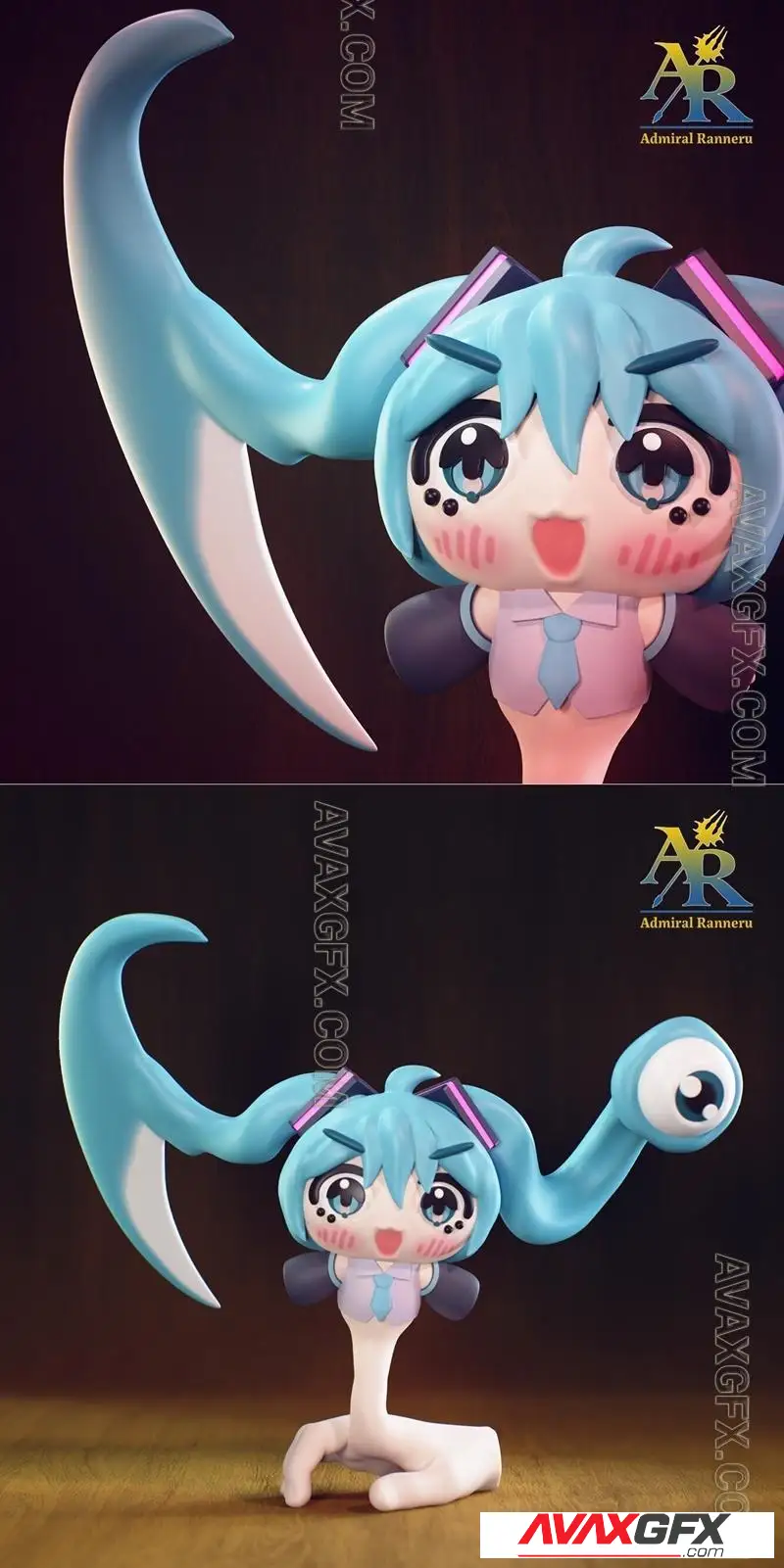 Miggu Miku - Admiral Ranneru - STL 3D Model