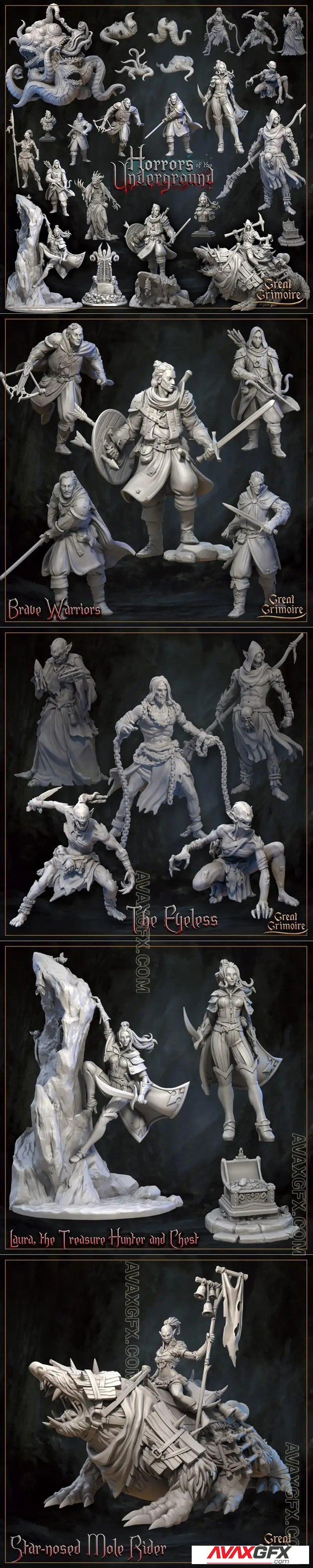 Great Grimoire - Horrors of the Underground - STL 3D Model