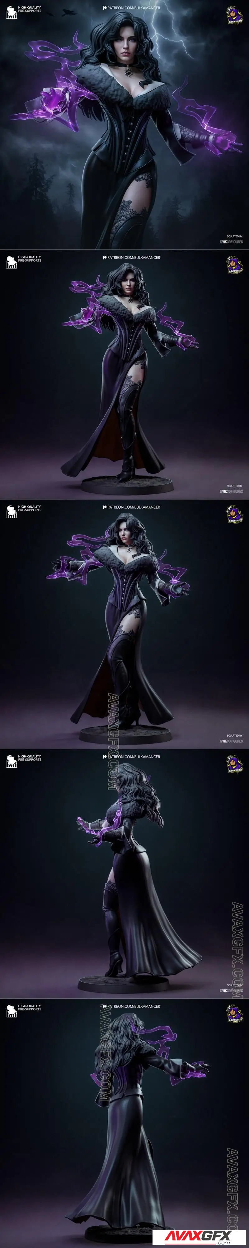 Bulkamancer Sculpts - Yennefer (The Witcher) - STL 3D Model