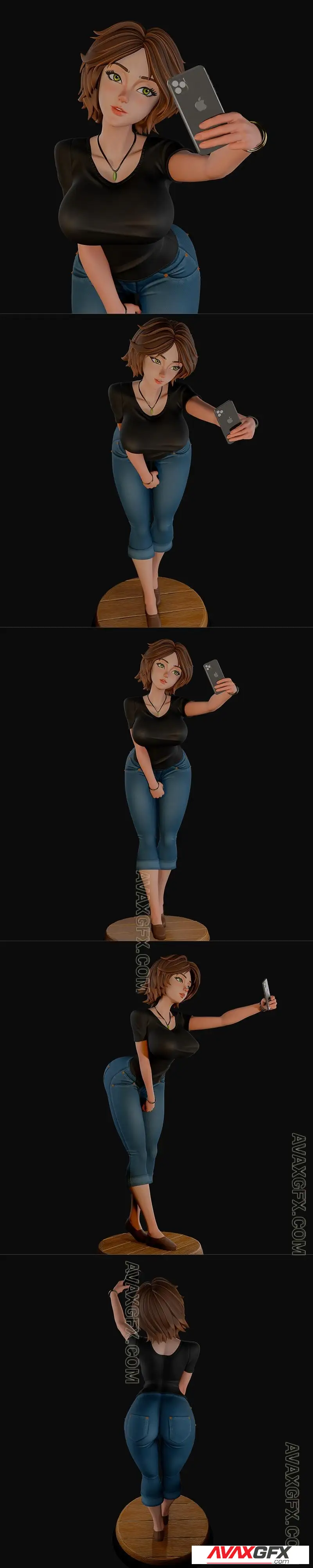 3dMomoji - Big hero - Aunt Cass - STL 3D Model