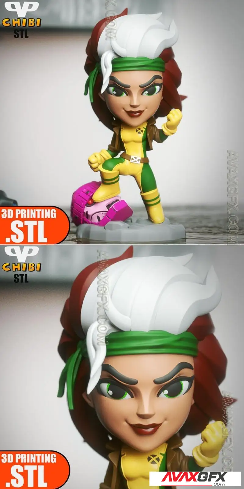 Rogue Chibi - STL 3D Model