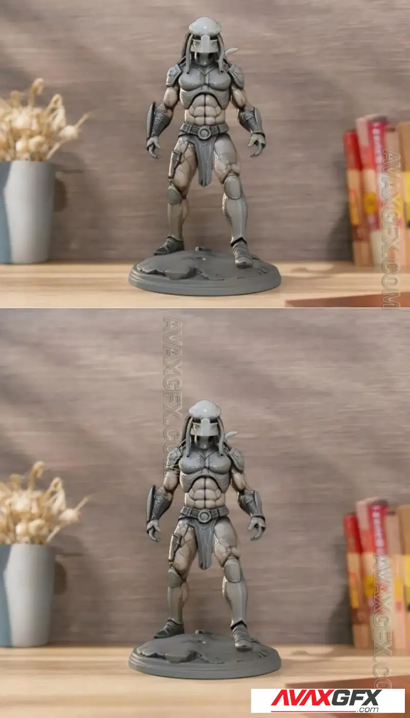 Jungle Predator Statue - STL 3D Model