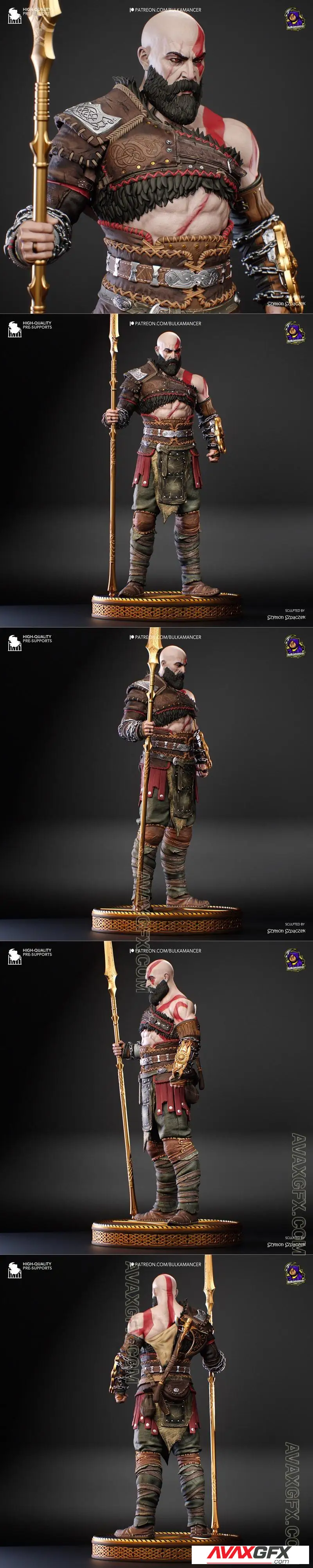 Bulkamancer Sculpts - Kratos - STL 3D Model
