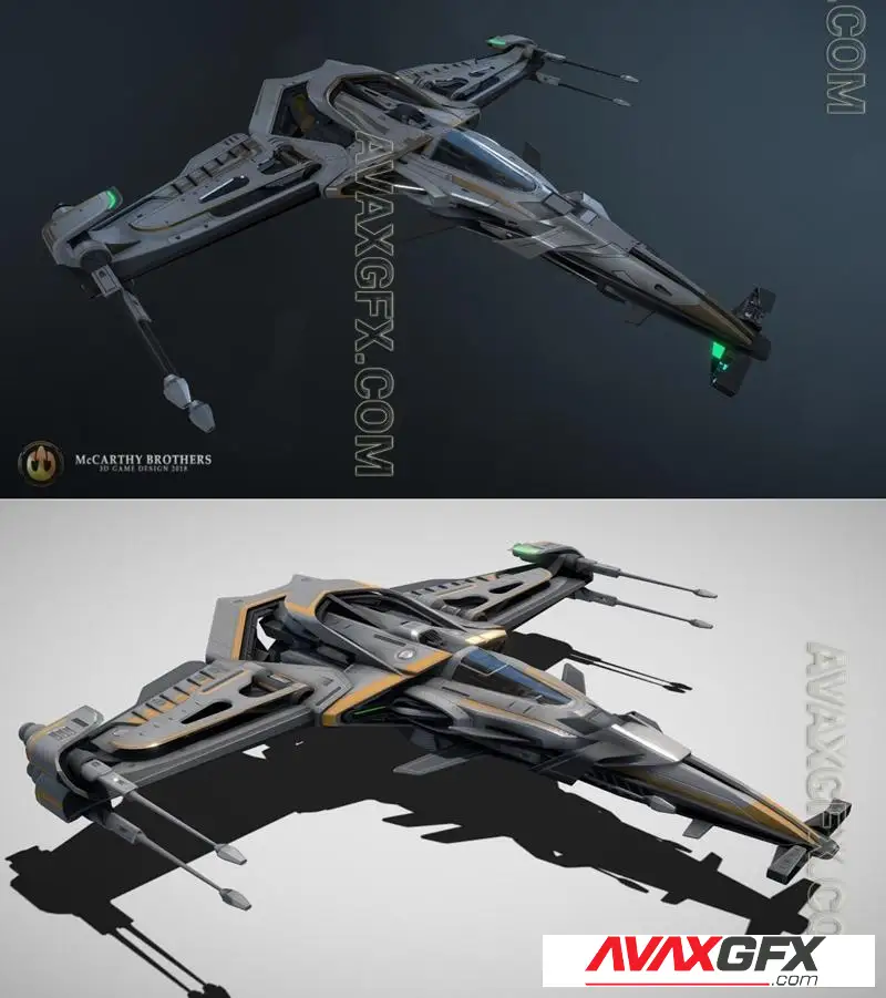 X-Blade (Fury Class) and X- Blade - Revised - STL 3D Model