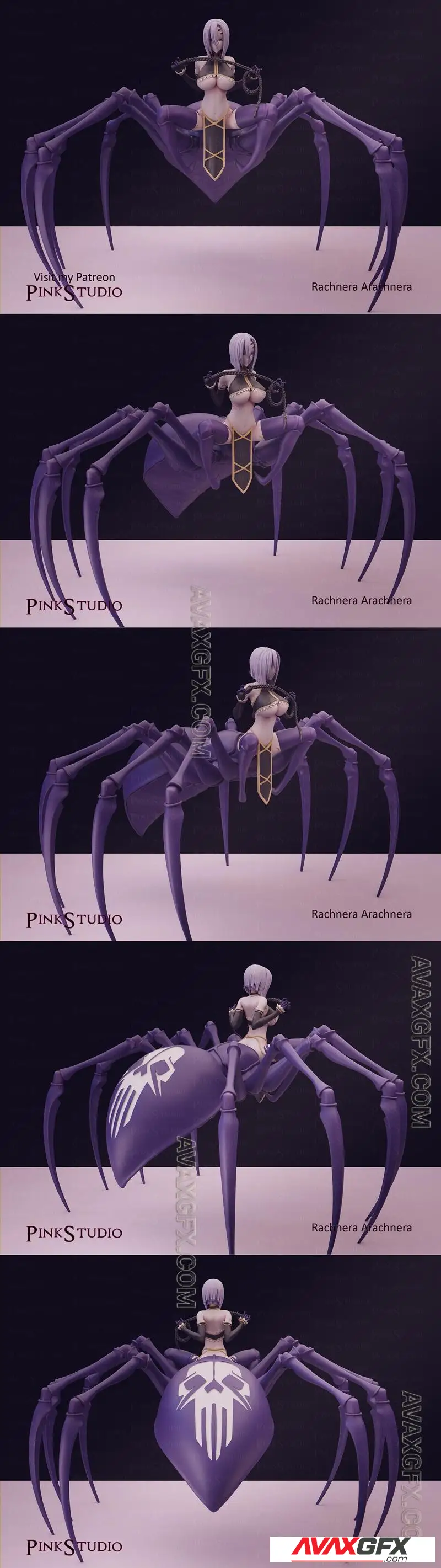 Pink Studio - Monster Musume - Rachnera Arachnera - STL 3D Model