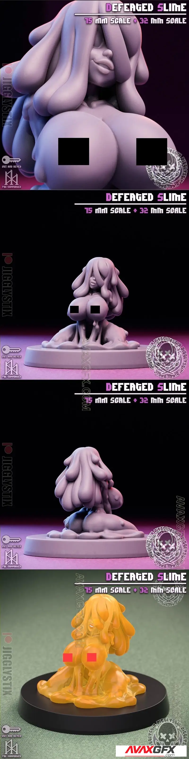 Whip Slime - STL 3D Model