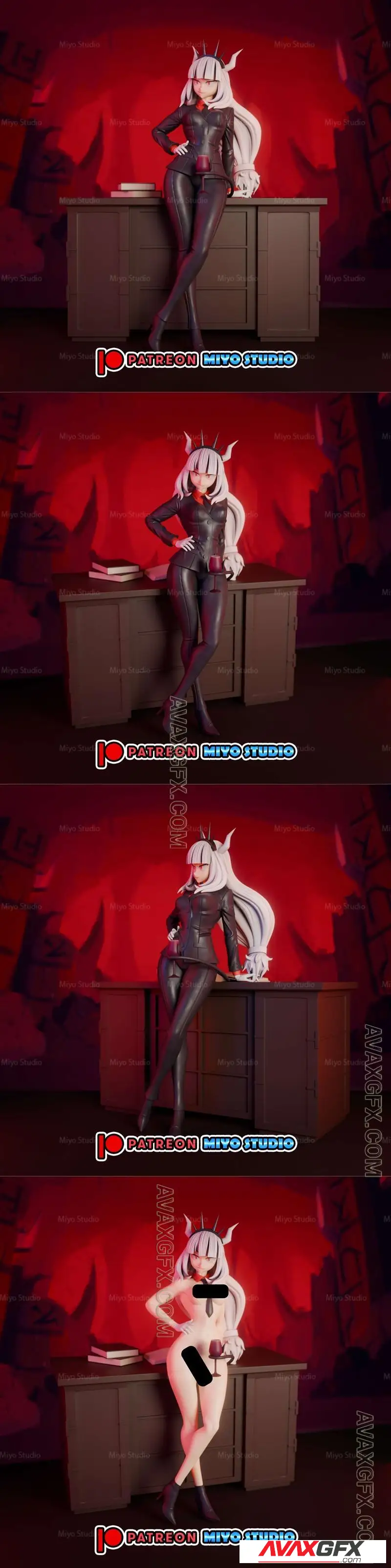Miyo Studio - Helltaker - Lucifer - STL 3D Model