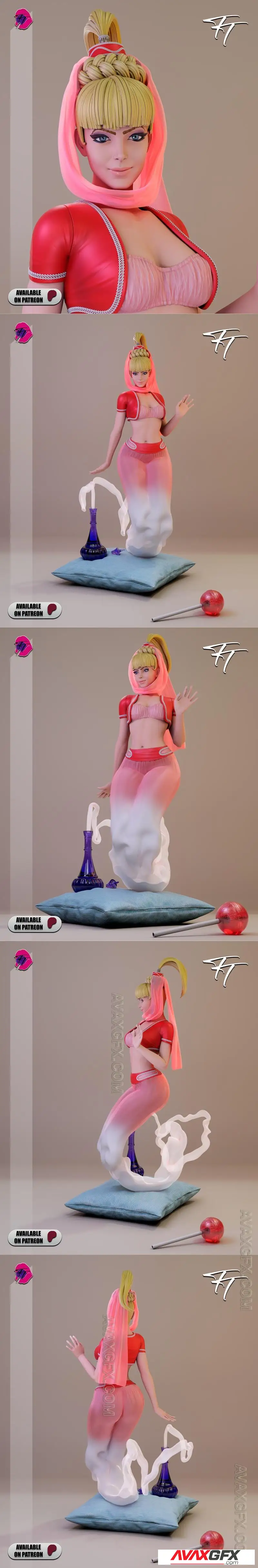 Trick or Treat - Jeannie - STL 3D Model