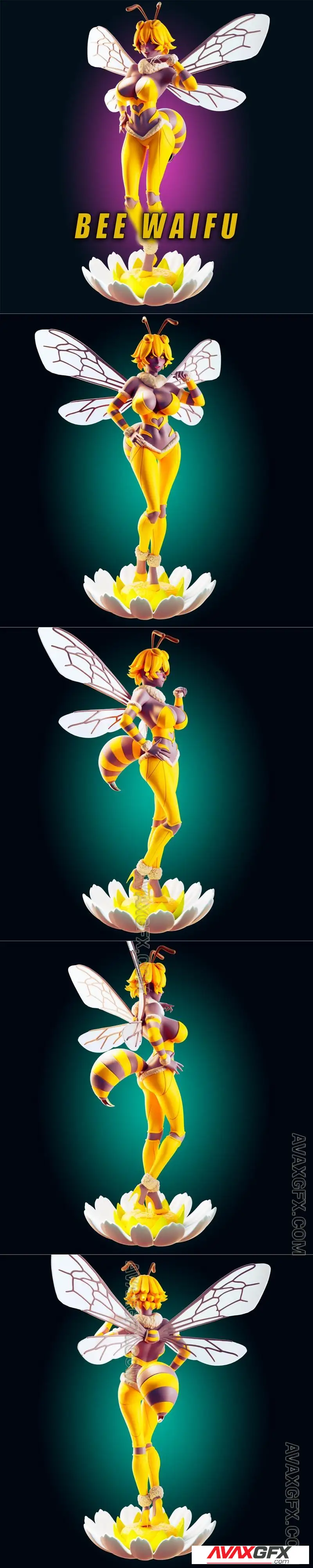 Officer Rhu - Bee Waifu - STL 3D Model