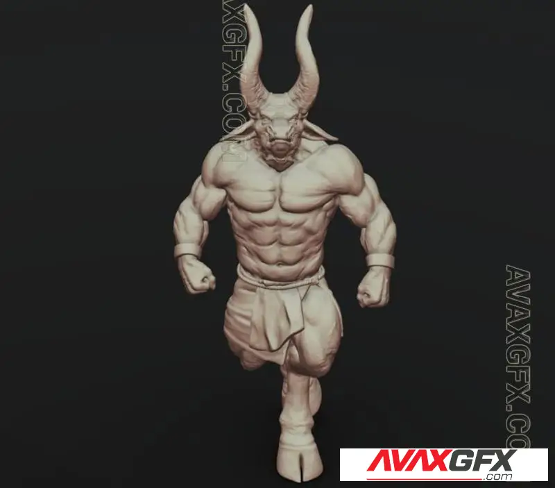 Minotaur Sculpt - STL 3D Model