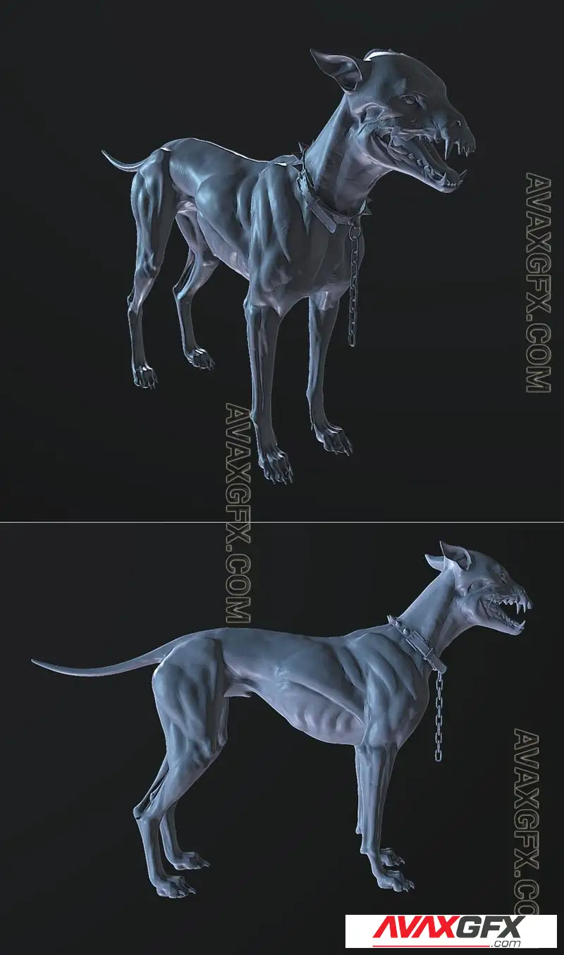 Zombie Dog Sculpt - STL 3D Model
