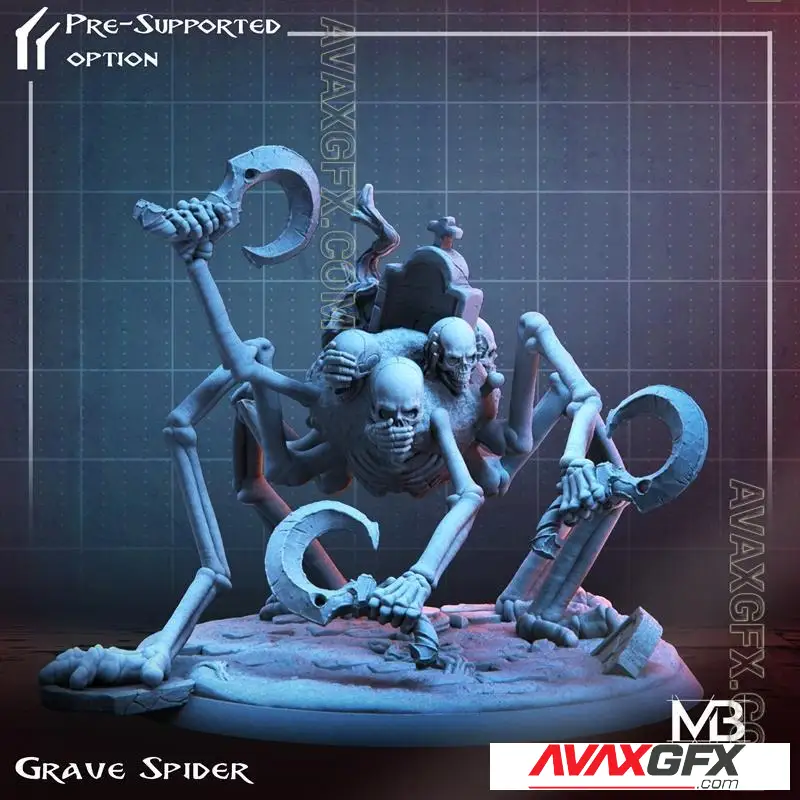 Grave Spider - STL 3D Model