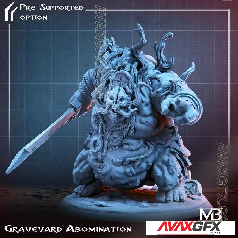 Graveyard Abomination - STL 3D Model