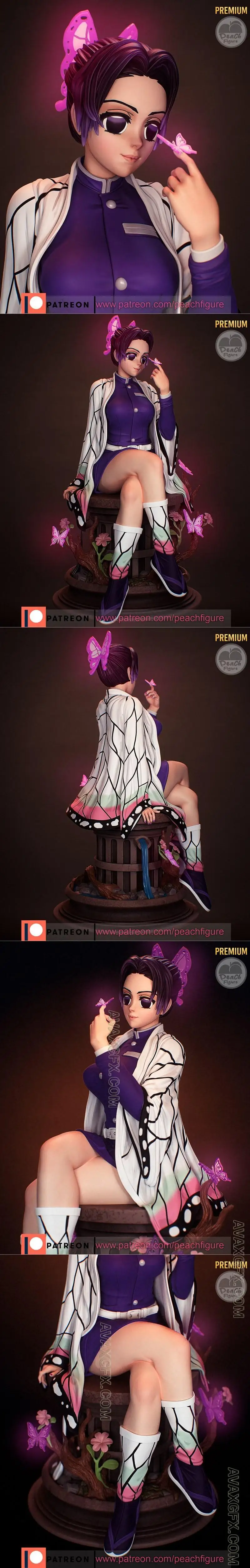 Peach Figure - Shinobu Kocho - STL 3D Model