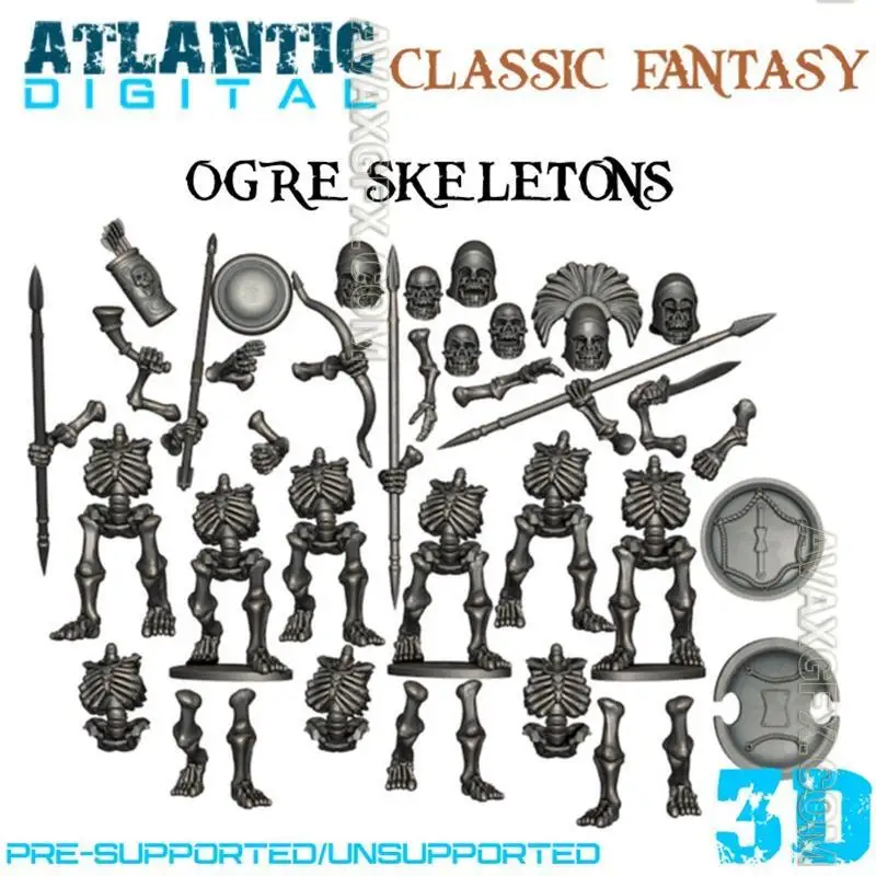 Ogre Skeletons - STL 3D Model