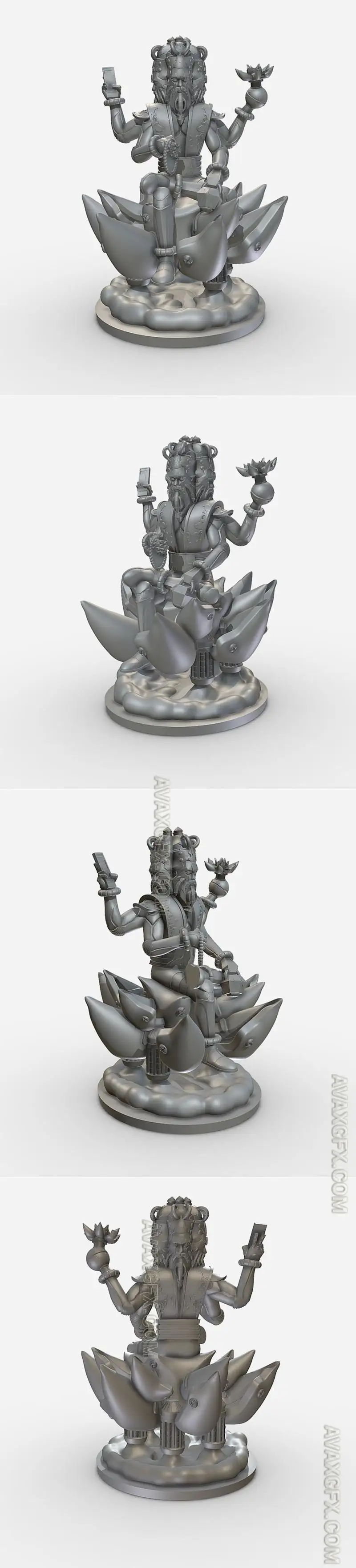 Sci-Fi Brahma - STL 3D Model