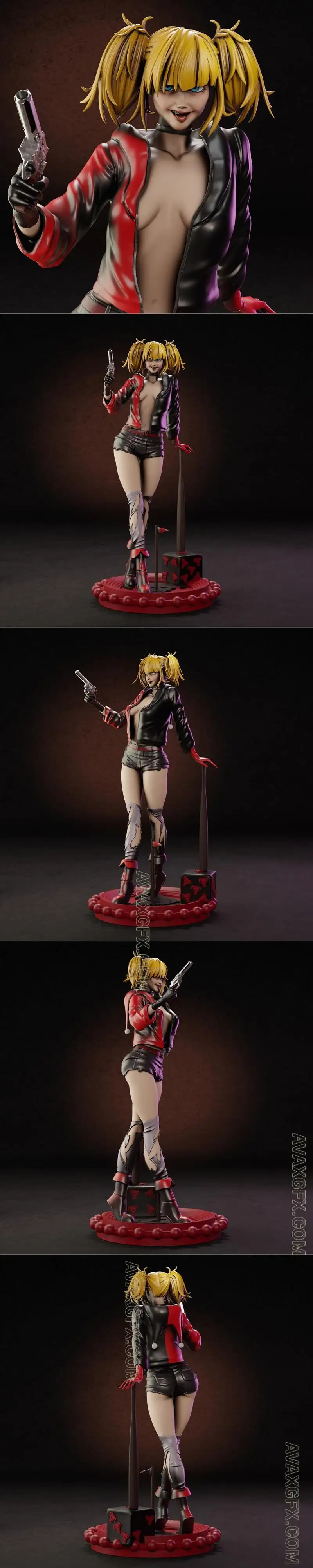 PgGasta - Harley Quinn Isekai - STL 3D Model